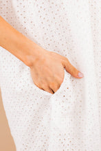Load image into Gallery viewer, Couldn't Be Sweeter Ivory White Eyelet Dress