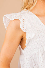 Load image into Gallery viewer, Couldn't Be Sweeter Ivory White Eyelet Dress