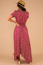 Load image into Gallery viewer, What A Doll Red Floral Maxi Dress