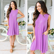 Load image into Gallery viewer, Change of Plans Dark Mauve Purple Shift Dress