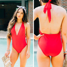 Load image into Gallery viewer, Fun And Sun One Piece Swimsuit, Red