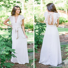 Load image into Gallery viewer, Living The Dream Blush Pink Ruffled Maxi Dress