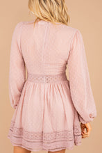 Load image into Gallery viewer, Living In A Dream Mauve Pink Swiss Dot Dress