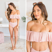 Load image into Gallery viewer, Cherish The Sun Blush Pink Bikini Top