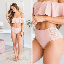 Load image into Gallery viewer, Cherish The Sun Blush Pink Bikini Bottoms