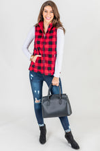 Load image into Gallery viewer, New Heights Red Buffalo Plaid Vest