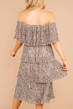 Load image into Gallery viewer, I'll Show You How Taupe Leopard Midi Dress