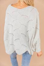 Load image into Gallery viewer, It All Works Out Iceberg Gray Loose Knit Sweater