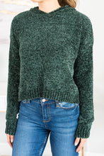 Load image into Gallery viewer, The More I Love You Pine Green Chenille Sweater