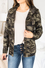 Load image into Gallery viewer, Ready For It Olive Green Camo Utility Jacket