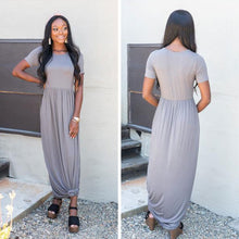 Load image into Gallery viewer, Such A Legend Charcoal Gray Maxi Dress