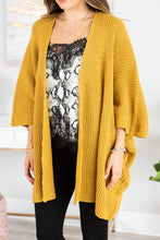 Load image into Gallery viewer, Can't You Stay Mustard Yellow Knit Cardigan