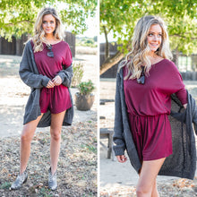 Load image into Gallery viewer, The Poolside Burgundy Red Romper