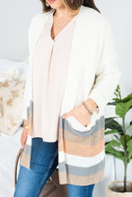 Load image into Gallery viewer, What They Say Ivory Multicolored Striped Cardigan