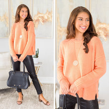Load image into Gallery viewer, How It Should Be Tangerine Orange Knit Sweater