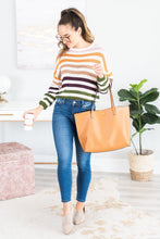Load image into Gallery viewer, Up All Night Ivory Multicolored Striped Sweater