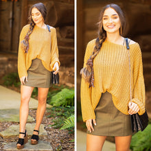 Load image into Gallery viewer, Here For It Butter Scotch Yellow Loose Knit Sweater