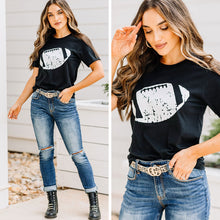 Load image into Gallery viewer, This Is Football Black Graphic Tee