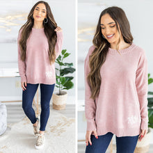 Load image into Gallery viewer, Get Involved Pink Chenille Sweater