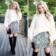Load image into Gallery viewer, Be With Me Brown Snake Skirt