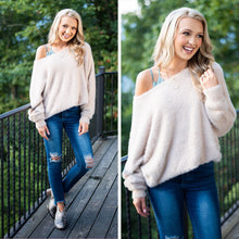 Load image into Gallery viewer, Make You Love Me Taupe Fuzzy Sweater
