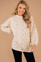 Load image into Gallery viewer, Tell You The Truth Natural White Leopard Sweater