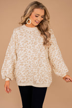 Load image into Gallery viewer, Tell You The Truth Natural White Leopard Sweater