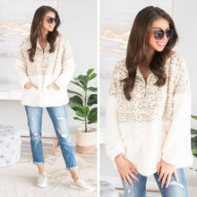 Load image into Gallery viewer, Still Believe Cream Leopard Pullover