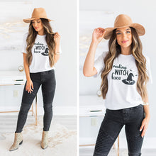 Load image into Gallery viewer, Resting Witch Face White Graphic Tee