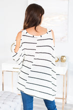 Load image into Gallery viewer, Be On Your Way Ivory Striped Top