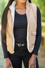 Load image into Gallery viewer, Follow The Trail Camel Brown Puffer Vest