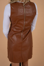 Load image into Gallery viewer, Nobody Like You Camel Brown Vegan Leather Dress