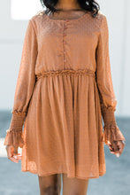 Load image into Gallery viewer, Just Getting Started Rust Orange Dress