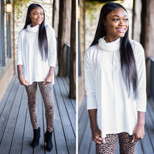 Load image into Gallery viewer, You Need Me Ivory White Cowl Neck Top