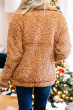 Load image into Gallery viewer, Such A Diva Camel Brown Teddy Jacket