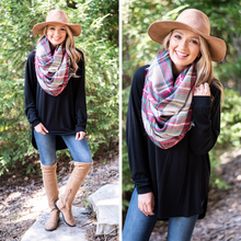 Load image into Gallery viewer, Easy Like Sunday Black Fleece Tunic