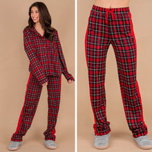 Load image into Gallery viewer, Feeling Festive Red Pajama Pants