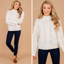 Load image into Gallery viewer, Now We Know Off White Sweater