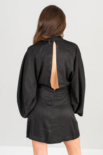 Load image into Gallery viewer, So Hypnotized Black Kimono Sleeve Dress