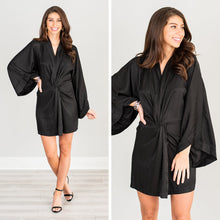 Load image into Gallery viewer, So Hypnotized Black Kimono Sleeve Dress