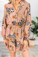Load image into Gallery viewer, Be The Inspiration Mauve Pink Baroque Print Dress