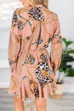 Load image into Gallery viewer, Be The Inspiration Mauve Pink Baroque Print Dress