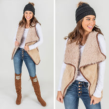 Load image into Gallery viewer, Here's Your Chance Khaki Brown Faux Fur Vest