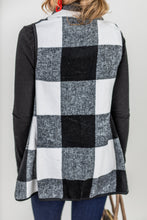 Load image into Gallery viewer, Know You Well Black And White Plaid Vest