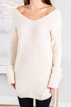 Load image into Gallery viewer, I've Got Your Attention Cream Sweater