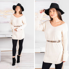 Load image into Gallery viewer, I've Got Your Attention Cream Sweater