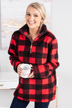 Load image into Gallery viewer, On The Hunt Red Buffalo Plaid Pullover