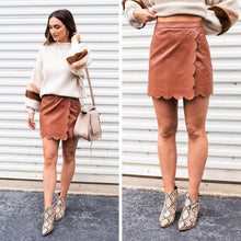 Load image into Gallery viewer, Need You Now Camel Brown Vegan Leather Skirt