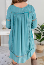 Load image into Gallery viewer, Living The Dream Sage Green Boho Dress