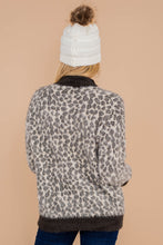 Load image into Gallery viewer, All My Life Charcoal Gray Leopard Sweater